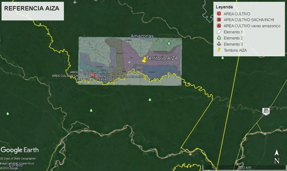 Territorio AIZA en referencia al Amazonas