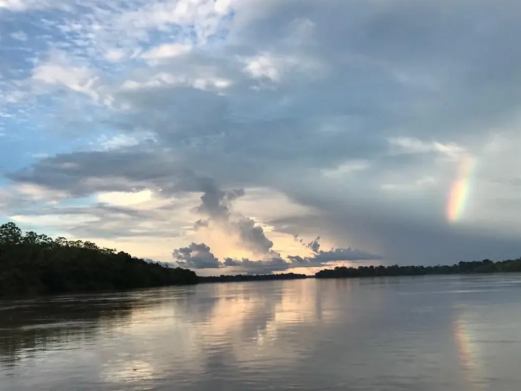 Río Putumayo al atardecer
